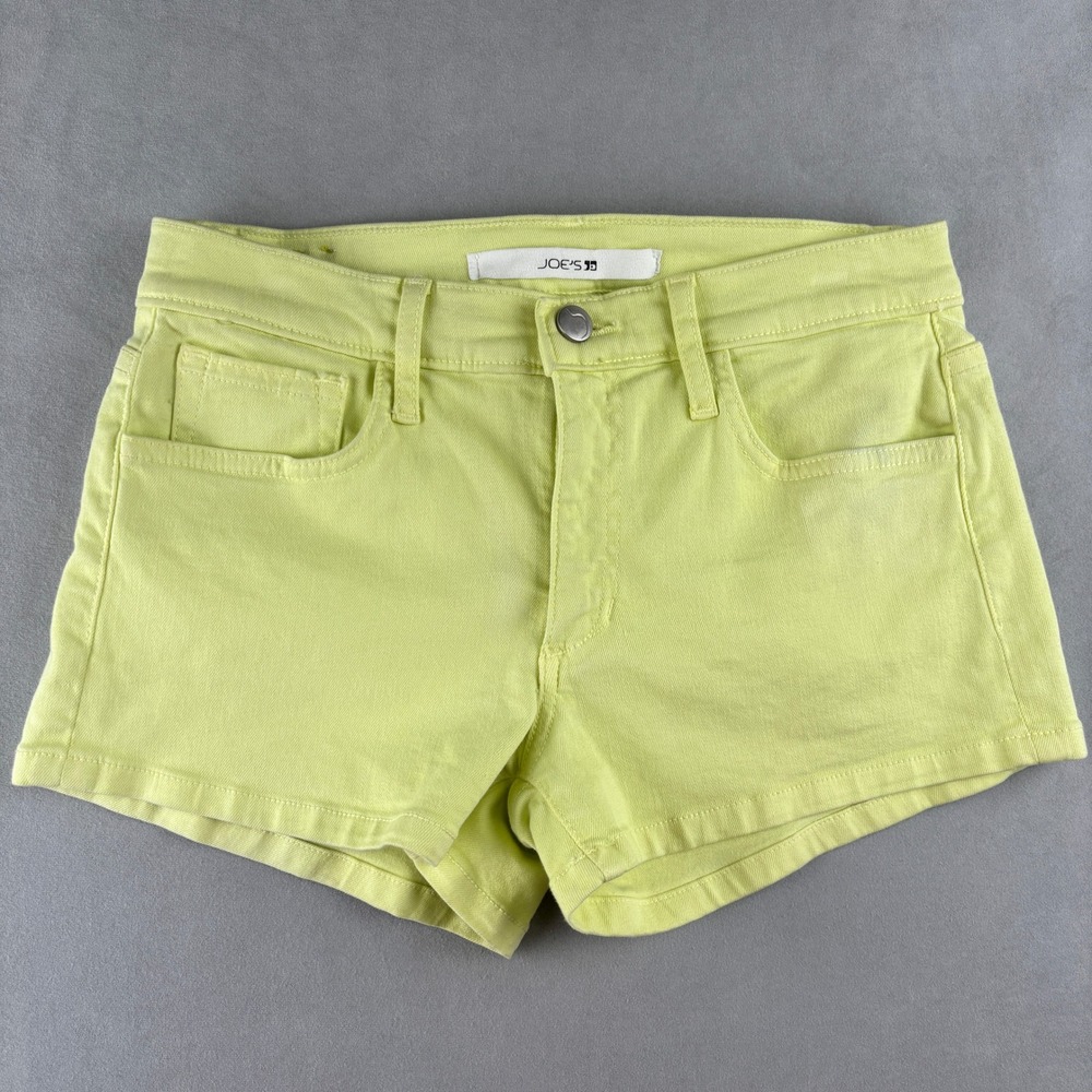 Joes Jeans Sunny Yellow Denim Shorts Womens 27 Bright Spring‎ Statement USA Made